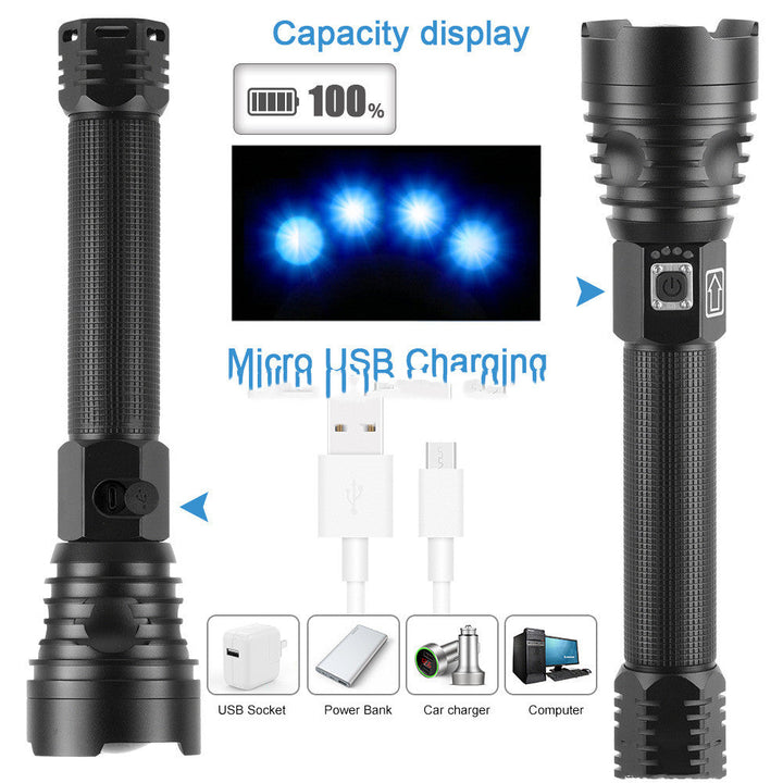 Illuminate Your Adventures with the Strong Flashlight USB Charging
