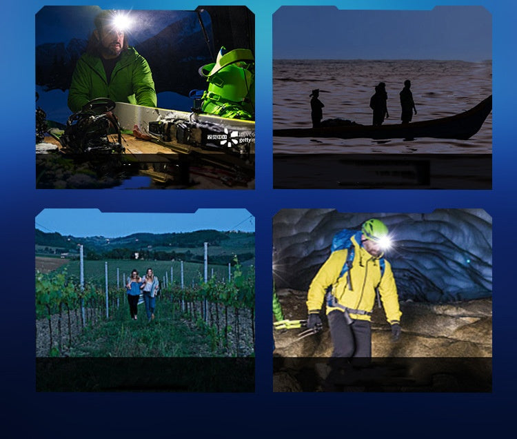 Head-Mounted Outdoor Night Fishing Waterproof Flashlight