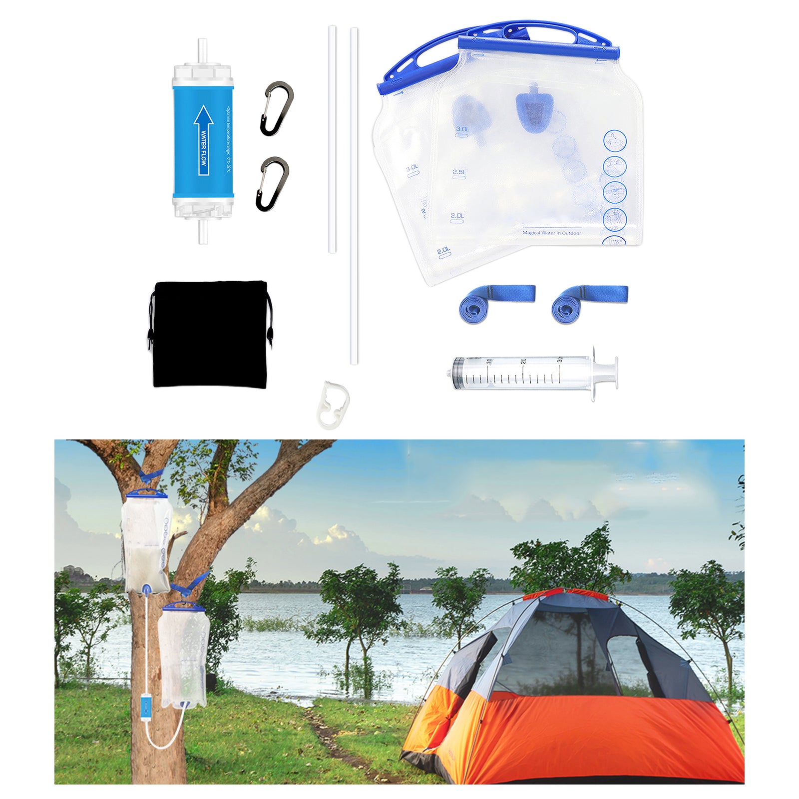 Large Capacity Gravity Filter 0.01 Micron Water Filter