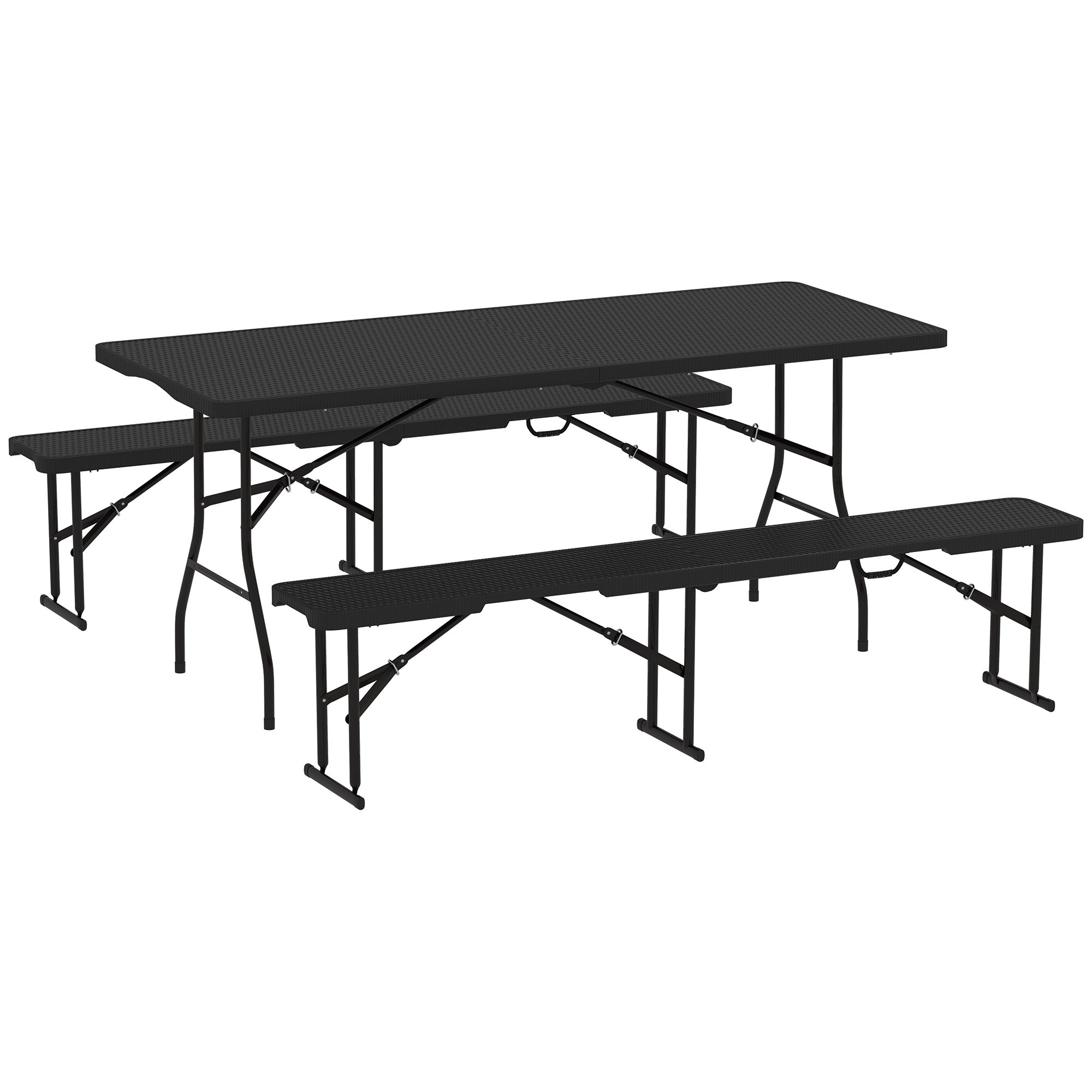 Outdoor Folding Picnic Table And Bench Set