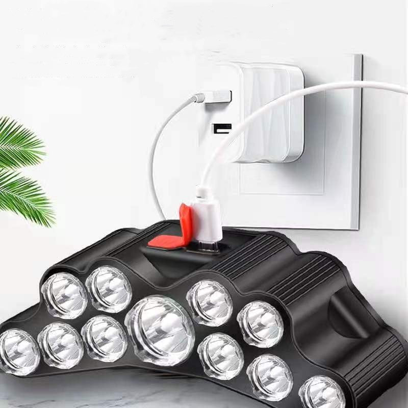 Head-Mounted Outdoor Night Fishing Waterproof Flashlight