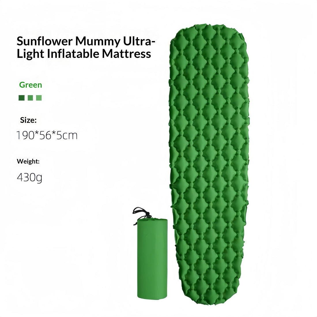 Outdoor Camping Travel Inflatable Mummy Sleeping Pad