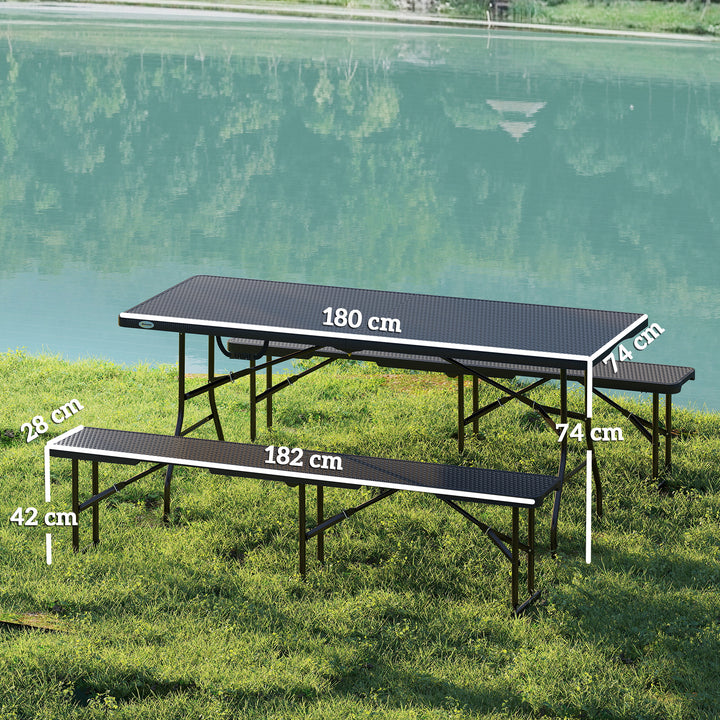 Outdoor Folding Picnic Table And Bench Set