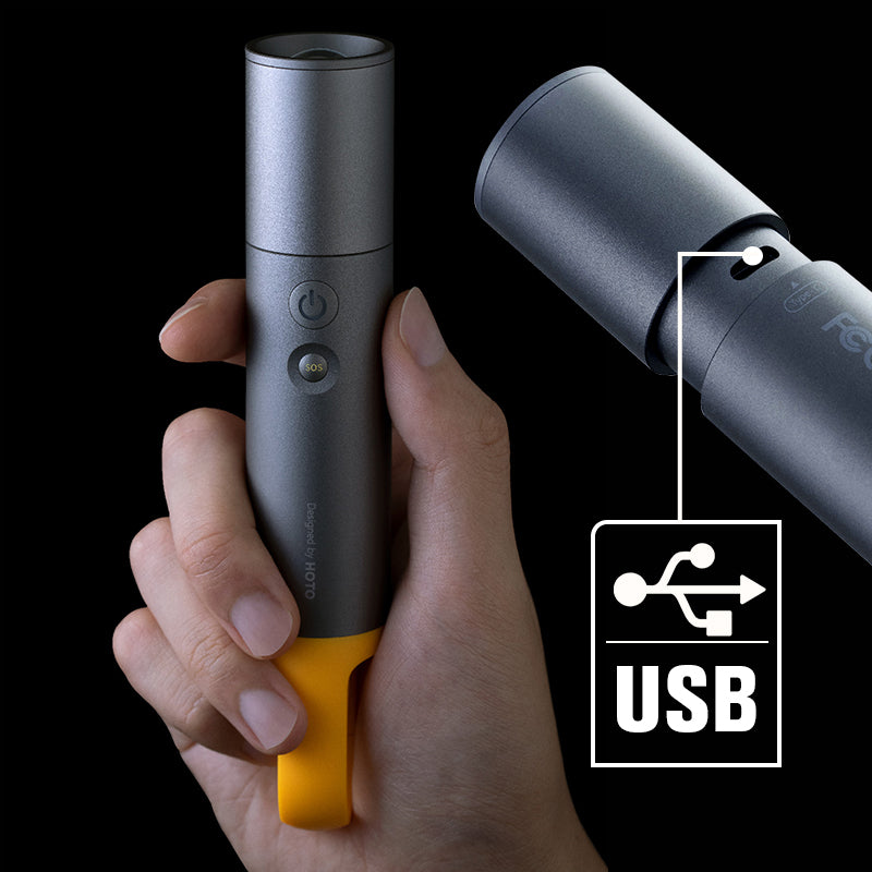 Lumen Bright Flashlight Stepless Zoom