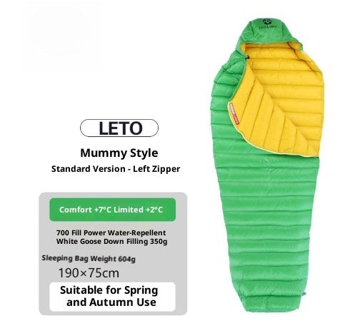 Ultralight Down Outdoor Camping Goose Down Mummy Sleeping Bag