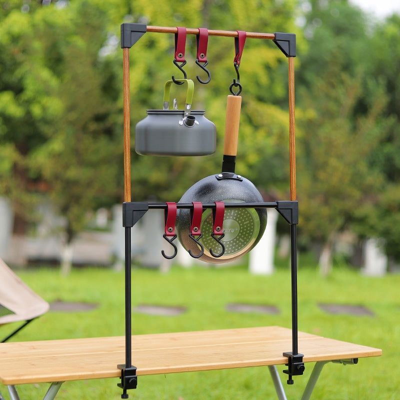 Outdoor Camping Rack For Table Adjustable Base